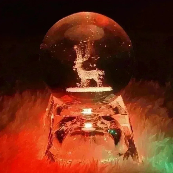 LED Crystal Ball Night Light Luminous Inno… - Picture 1 of 8